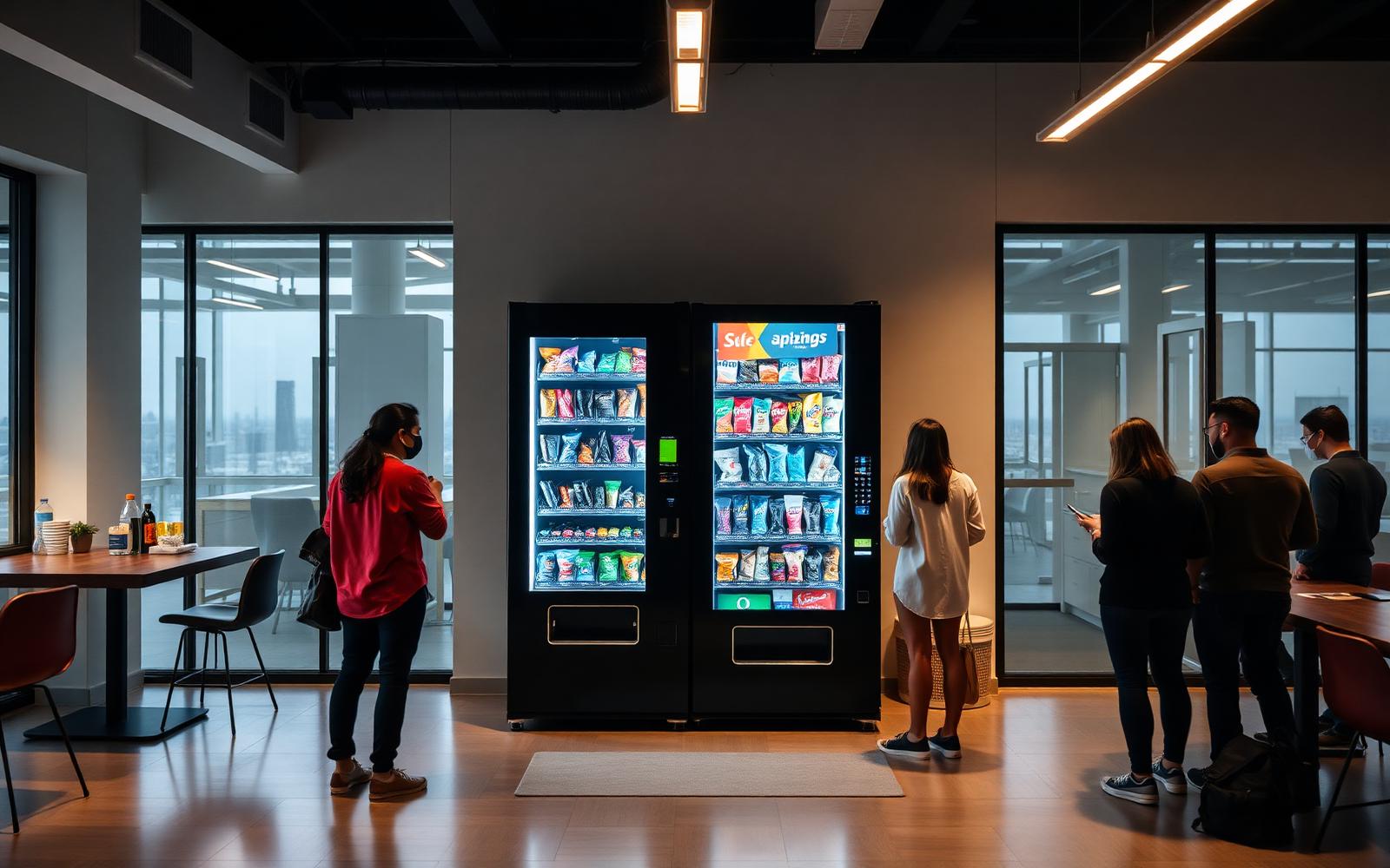 Oficina con máquina MS Vending